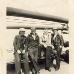 1934 James on right aboard Athenia returning home 