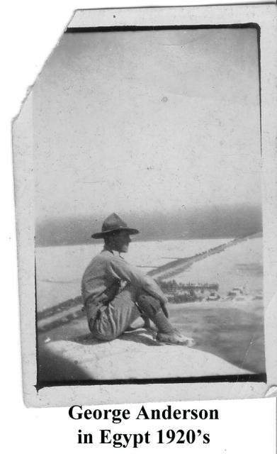 George Anderson in Egypt 1920s