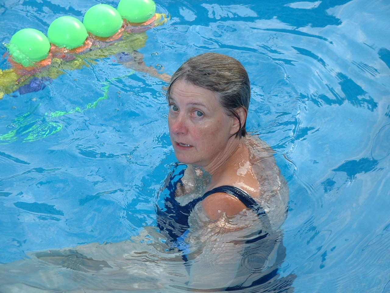 Dianne in pool