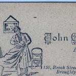 Gaffney, John (grandpa) calling card   abt. 1905-06 Scotland