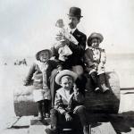 Gaffney, John and 1st four kids.  My mom is the little one.  San Francisco, CA abt. 1914