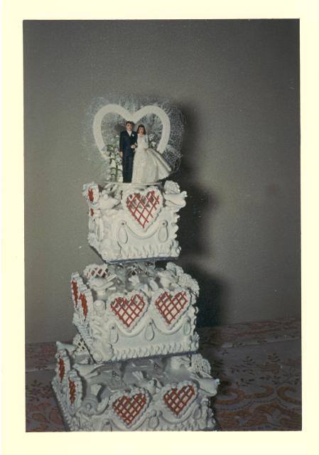 Dave & Charlene's wedding cake made by Caron