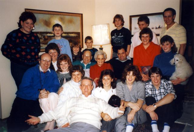 F&M and grandkids & parents circa 1995 2