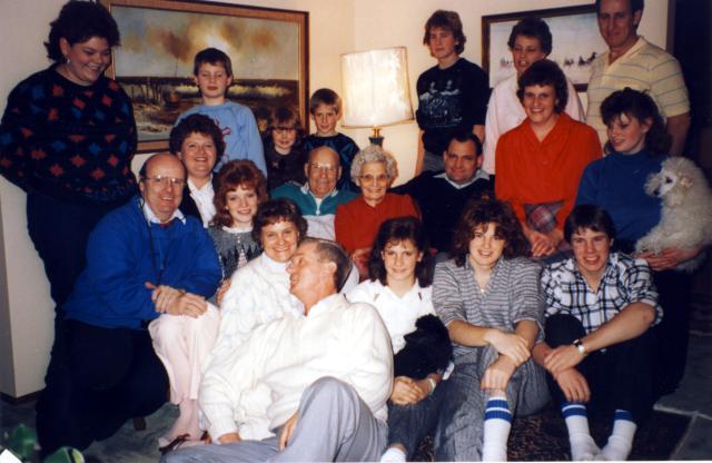 F&M and grandkids & parents circa 1995 3