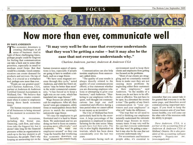 Charlene newspaper article oct 2009