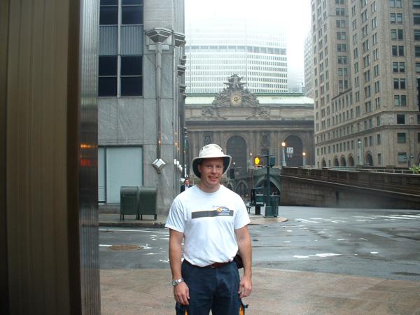 Dave in front of Grand Central Station