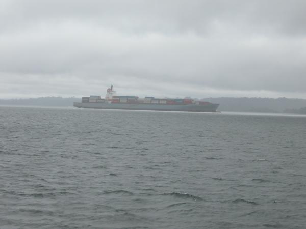 Img2003-11-30 Container ship Gatun Lake 