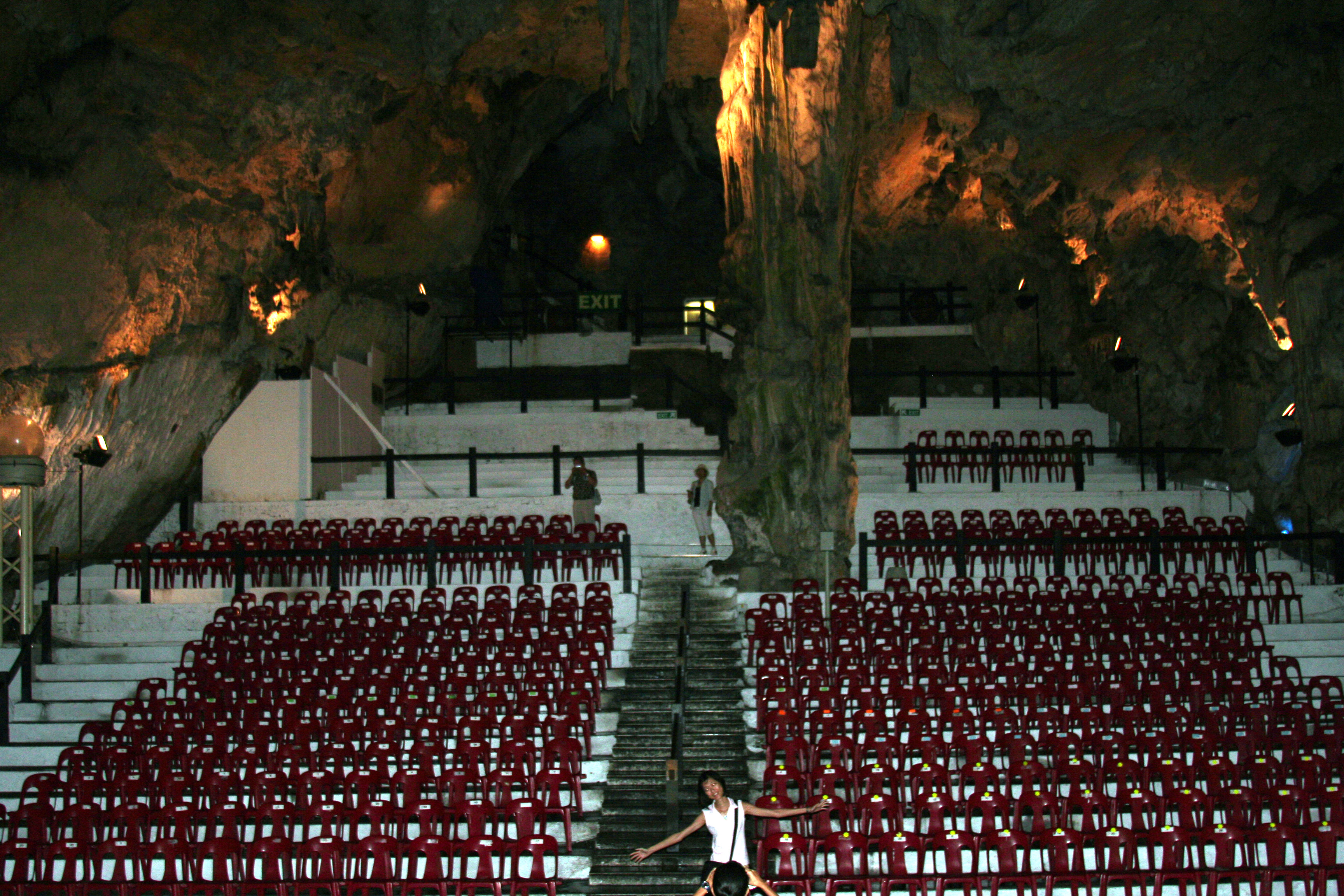 Rock concert venue inside Gibralter natural cave