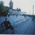 Charlie on boardwalk Quebec city