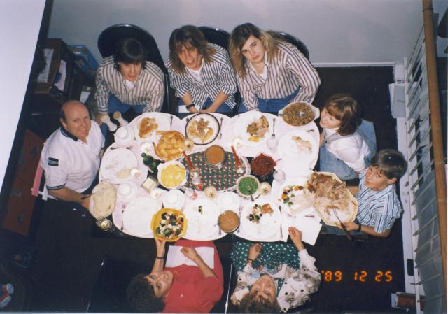 family dinner 1989