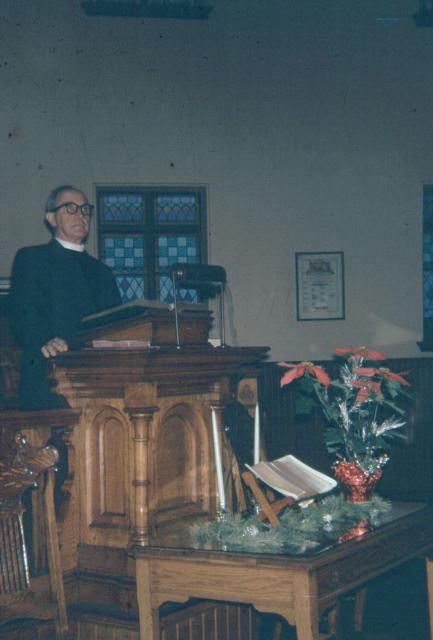 George preaching