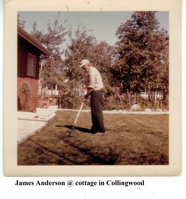 James Anderson at cottage