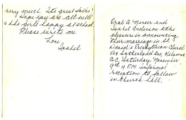 isobels note to Jan anderson on second marriage