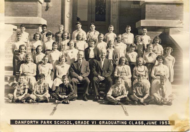 grade 6 danforth school 1953