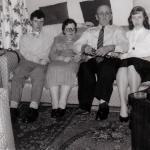 Dave4, Jeannie, Dave3 & Mary Anderson in Verdun circa 1953-4
