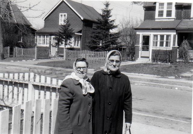 sister in laws Jeannie & Annie Anderson circa 1950's