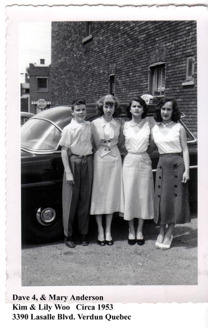 Dave 4, Mary, Kim Lily 1953