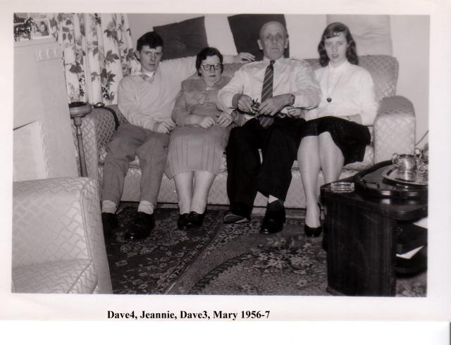 Dave, Jeannie, Dave4, Mary 1956-57