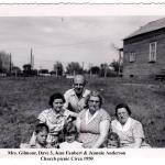 Mrs Gilmour, Dave3, Jean Faubert, Jeannie Anderson 1950