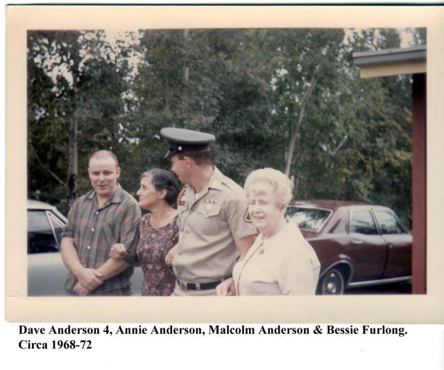 Dave4, Annie & Malcolm Anderson & Bessie Furlong 1968-72