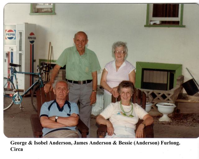 George, Isobel, & James Anderson & Bessie Furlong