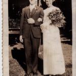 George & Isobel Anderson wedding day