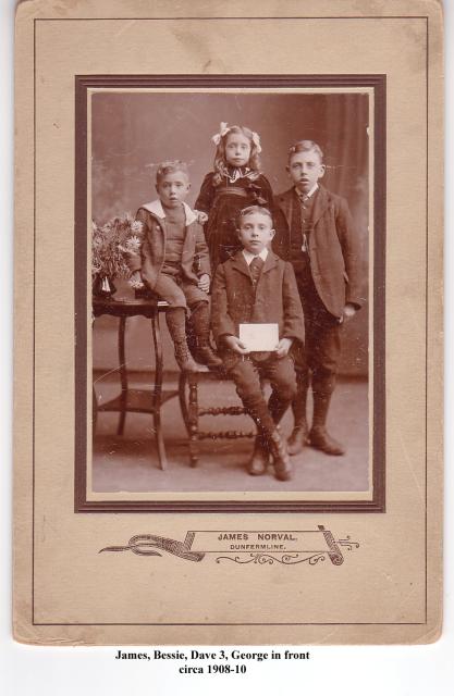 James, Bessie, Dave 3, George 1908-10