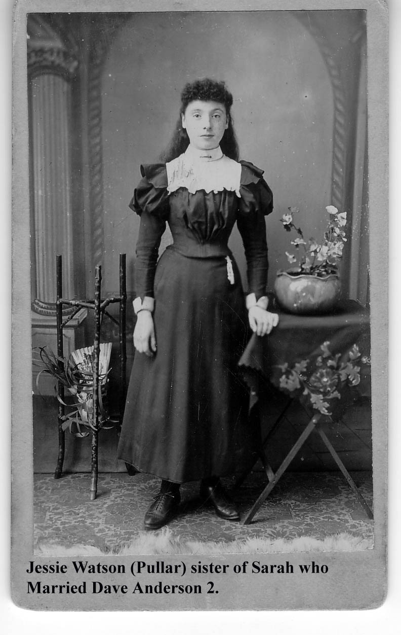 Jessie Watson (Pullar) late 1880-early 90's