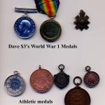 dave #3 WW1 medals