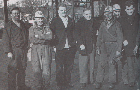 Miners at outside Bogside Mine - Uncle Tommy Anderson  4th Left