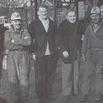 Miners at outside Bogside Mine - Uncle Tommy Anderson  4th Left
