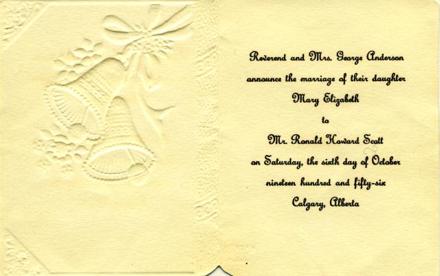 Betty wedding invite